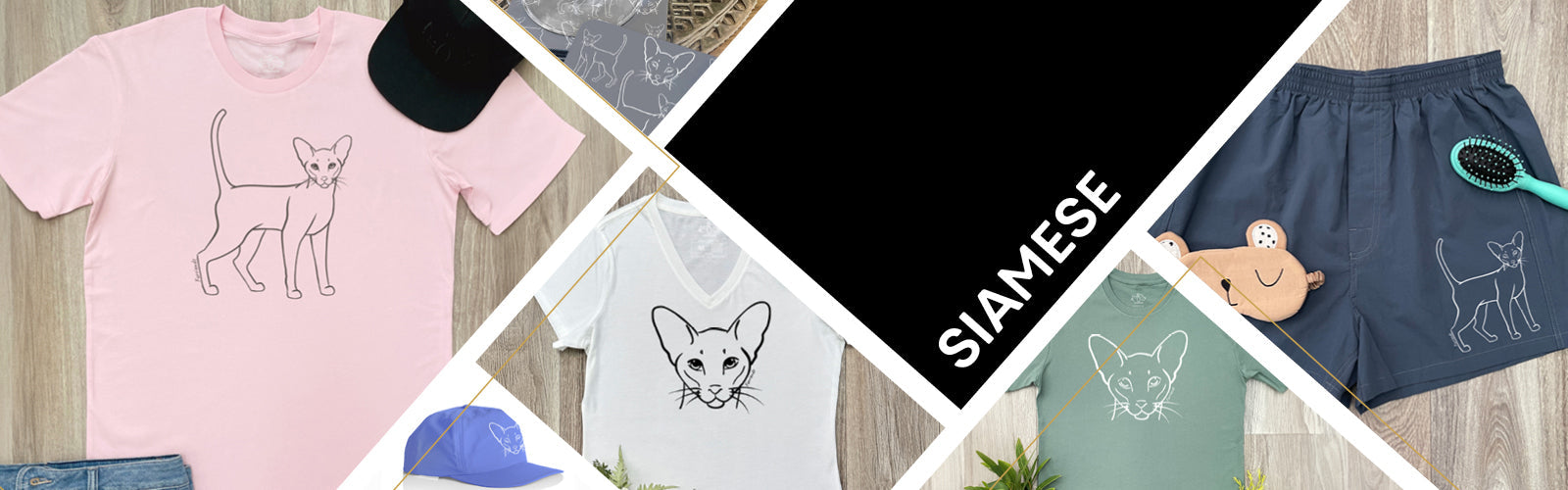 Shop Siamese Tshirts, Gifts & Accessories for Siamese Cat Lovers