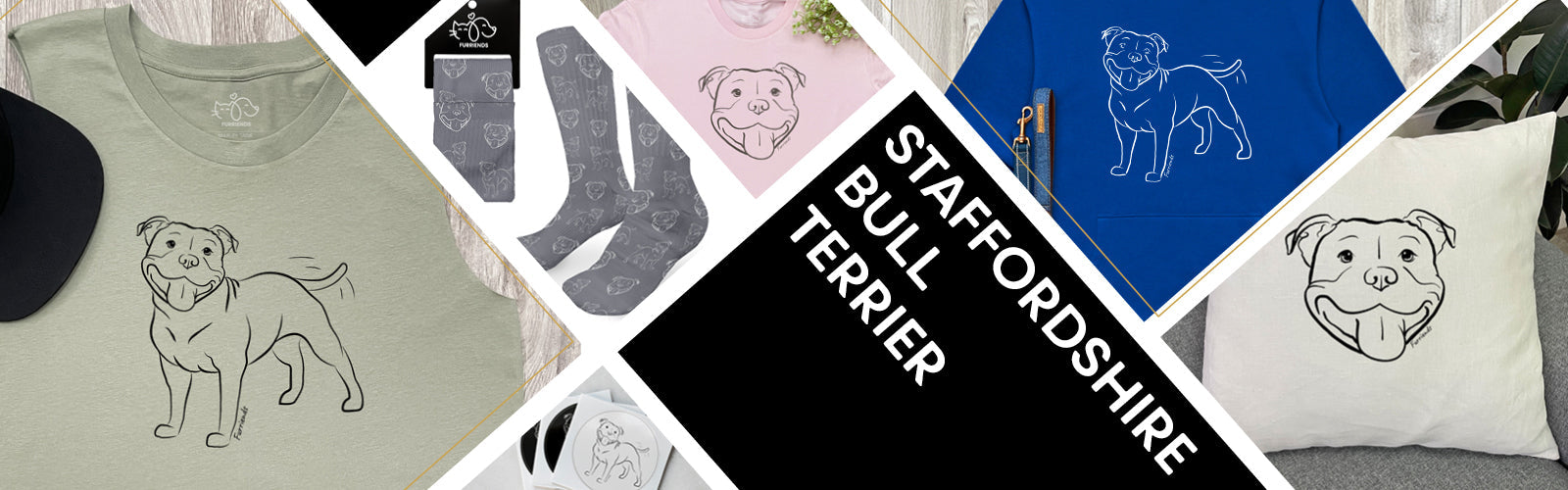 Shop Staffordshire Bull Terrier T-Shirts, Gifts & Accessories for Staffy Lovers