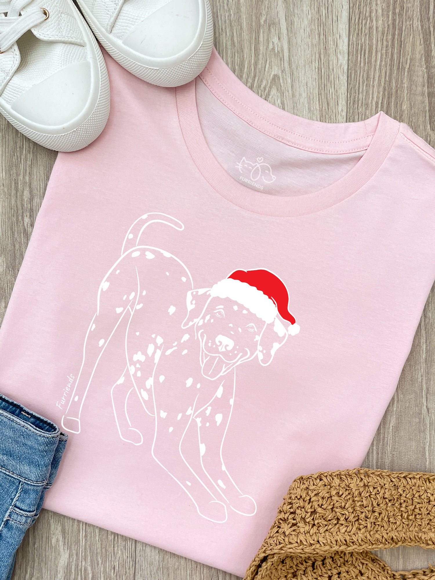 Dalmatian Christmas Edition Ava Women's Regular Fit Tee