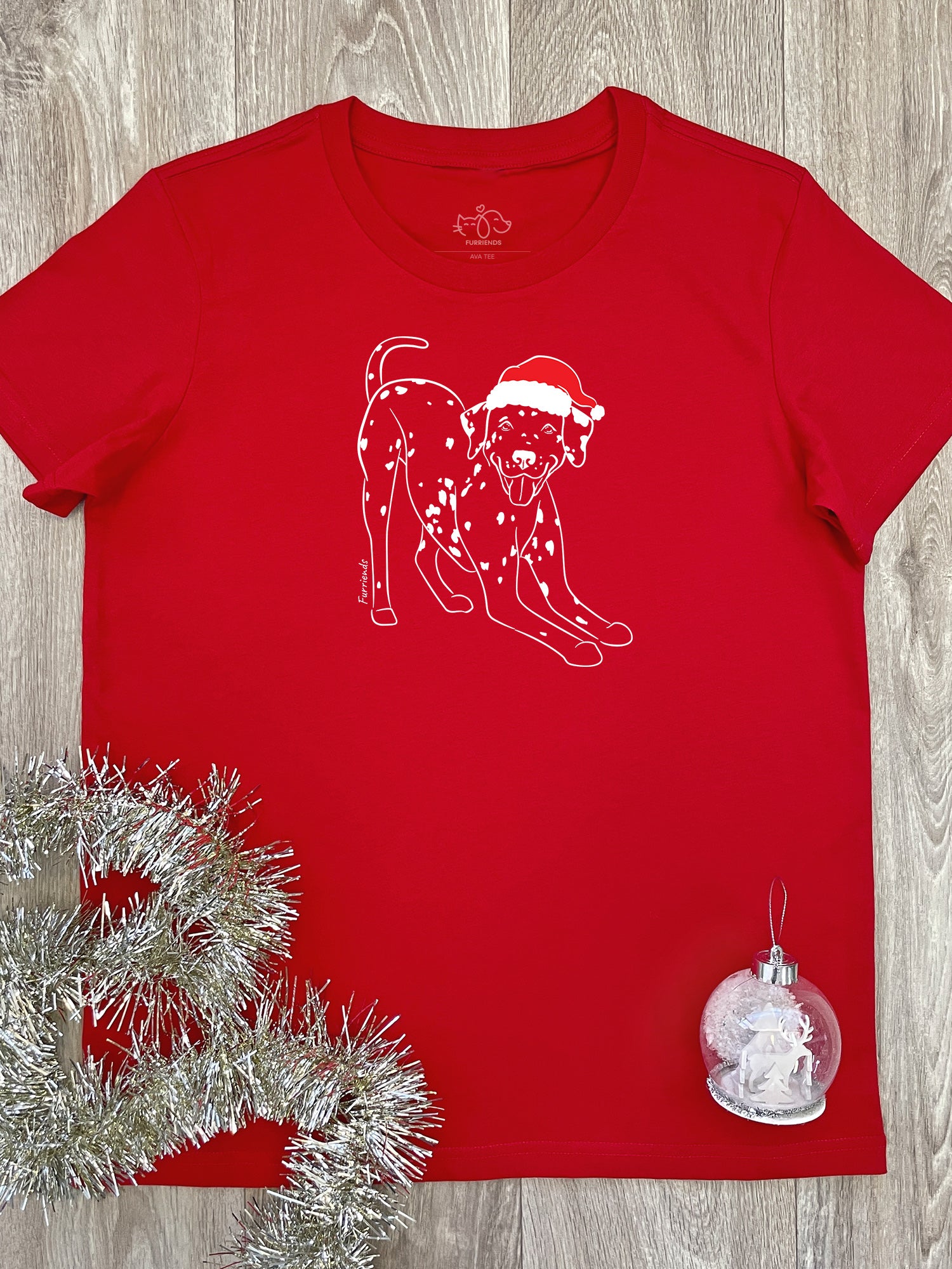 Dalmatian Christmas Edition Ava Women's Regular Fit Tee