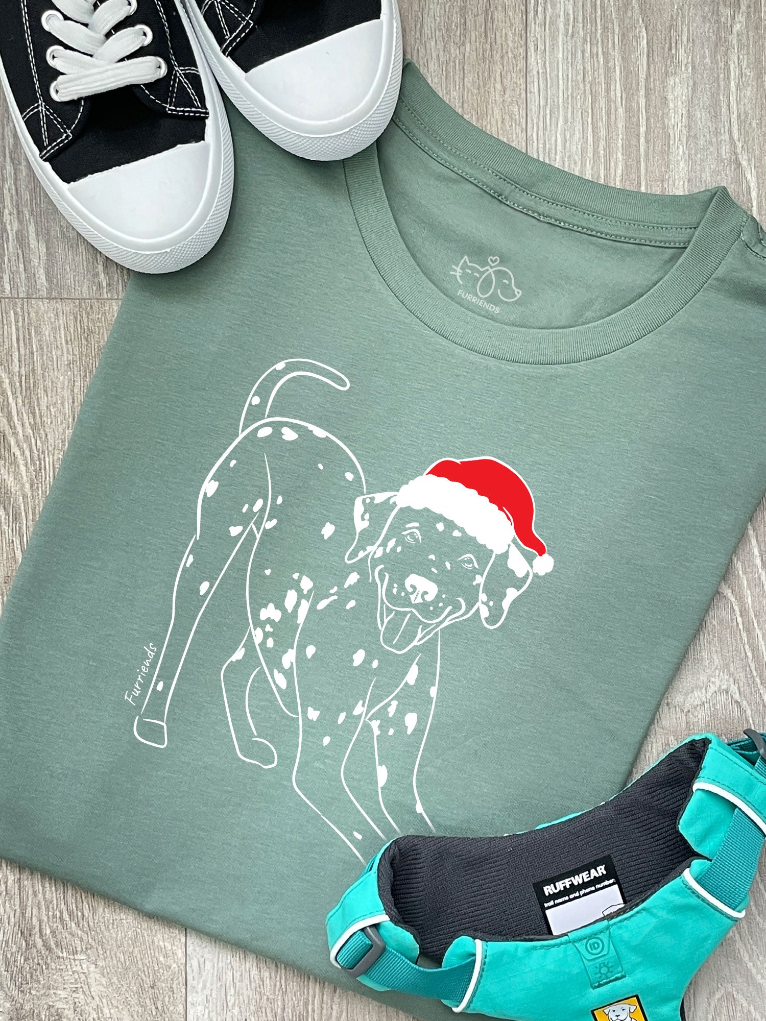 Dalmatian Christmas Edition Ava Women's Regular Fit Tee