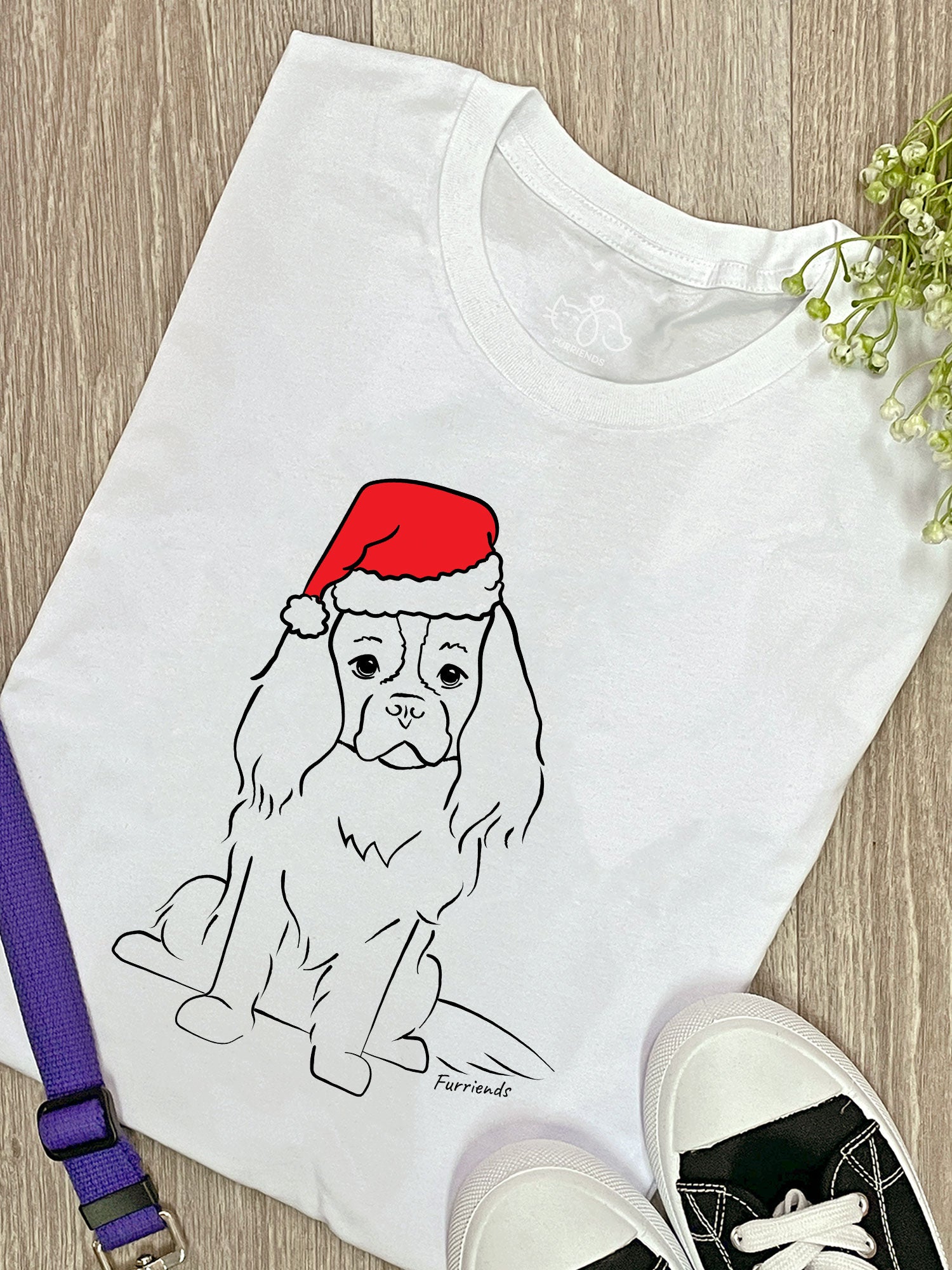 Cavalier King Charles Spaniel Christmas Edition Ava Women's Regular Fit Tee