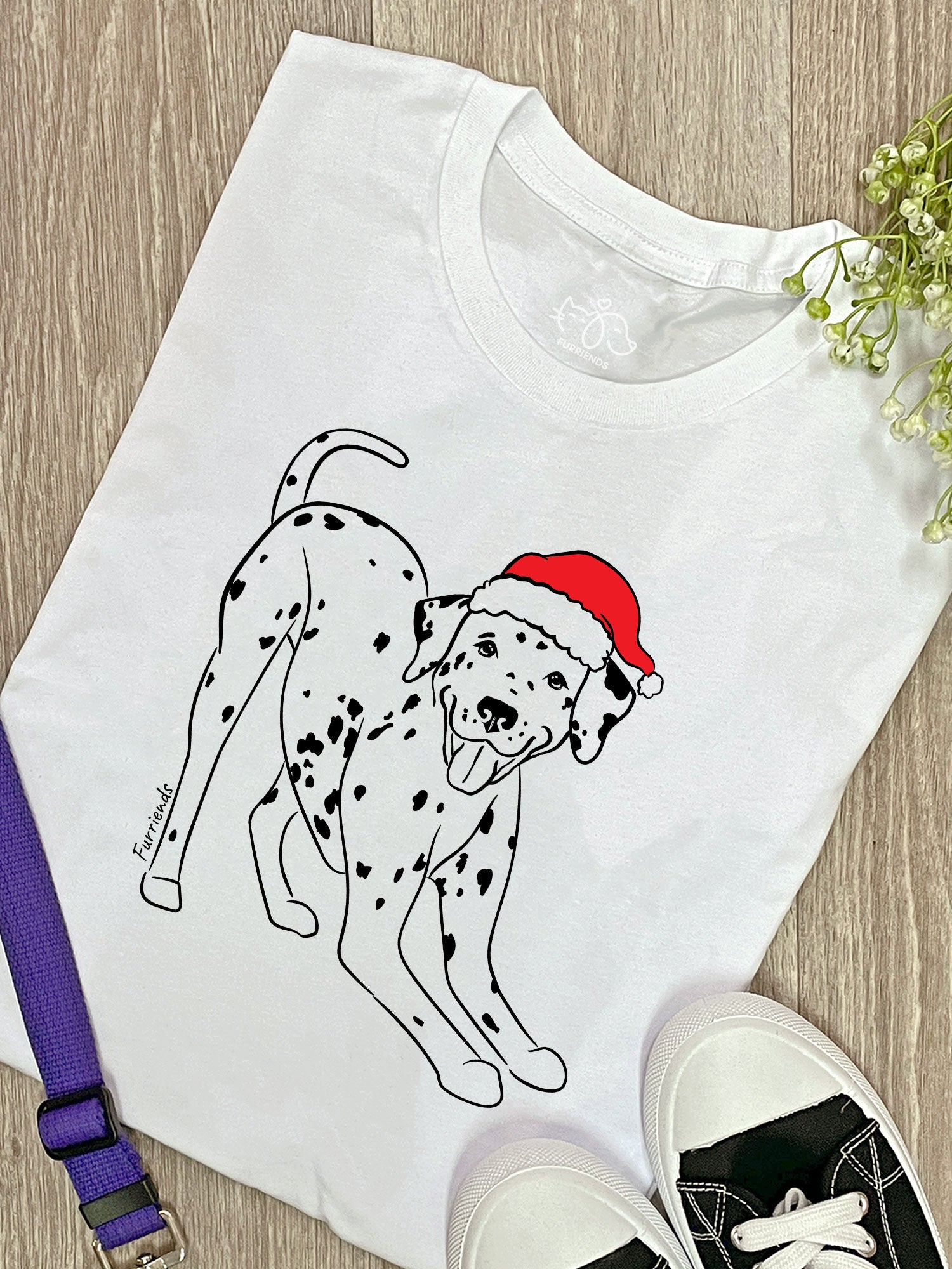 Dalmatian Christmas Edition Ava Women's Regular Fit Tee