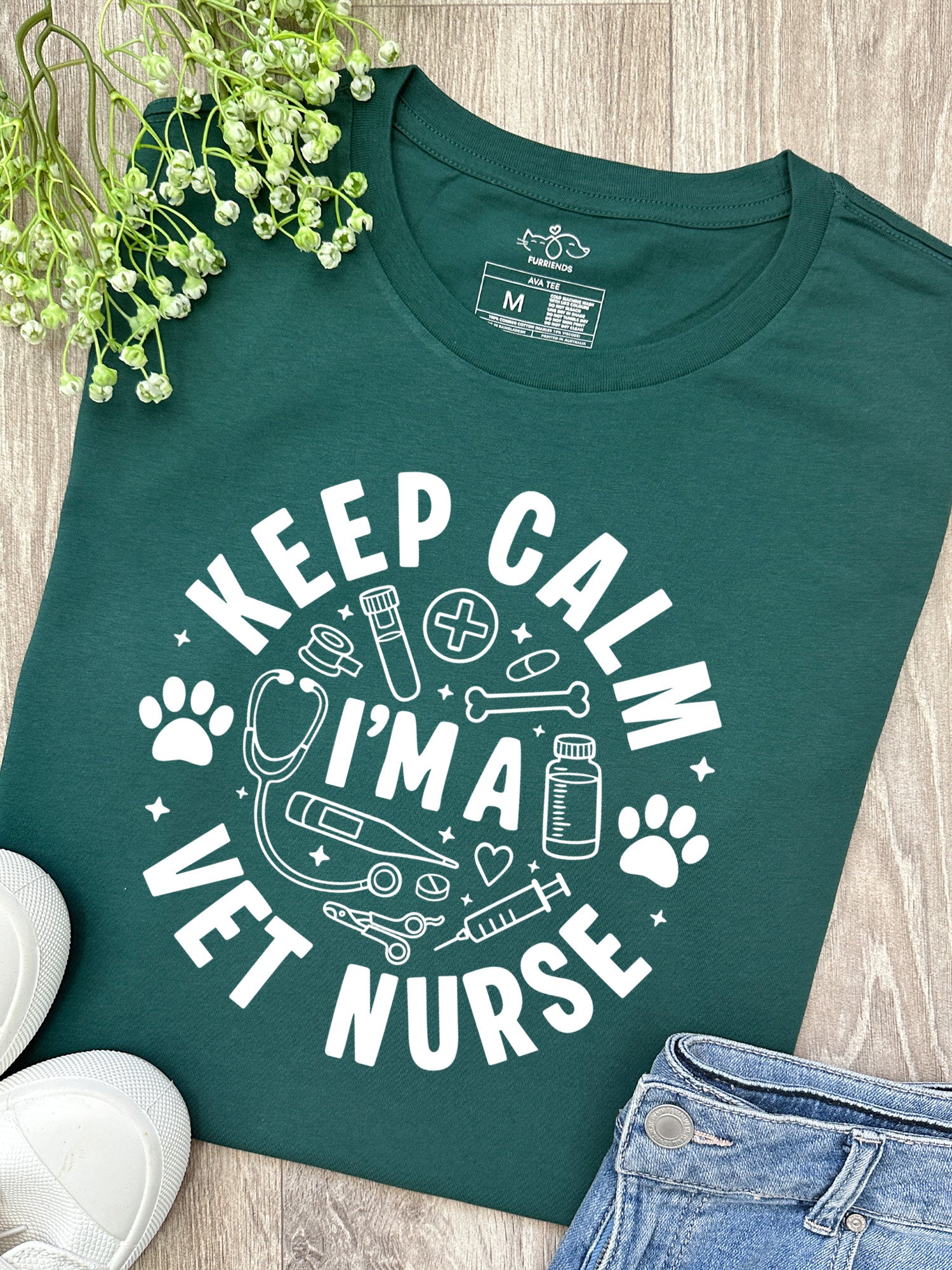 Keep Calm I'm A Vet Nurse Ava Women's Regular Fit Tee