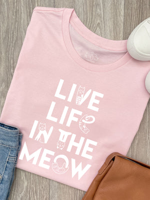 Live Life In The Meow Ava Women's Regular Fit Tee