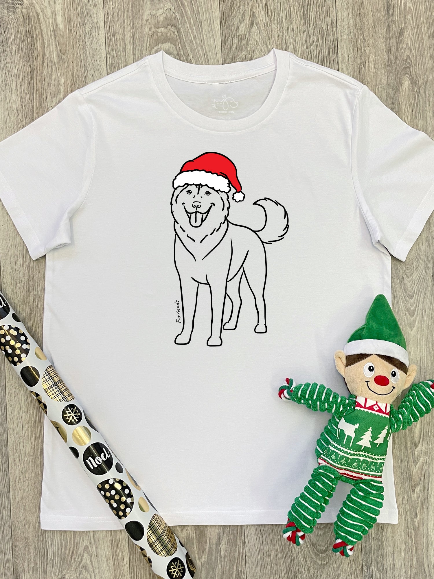 Husky Christmas Edition Ava Women's Regular Fit Tee