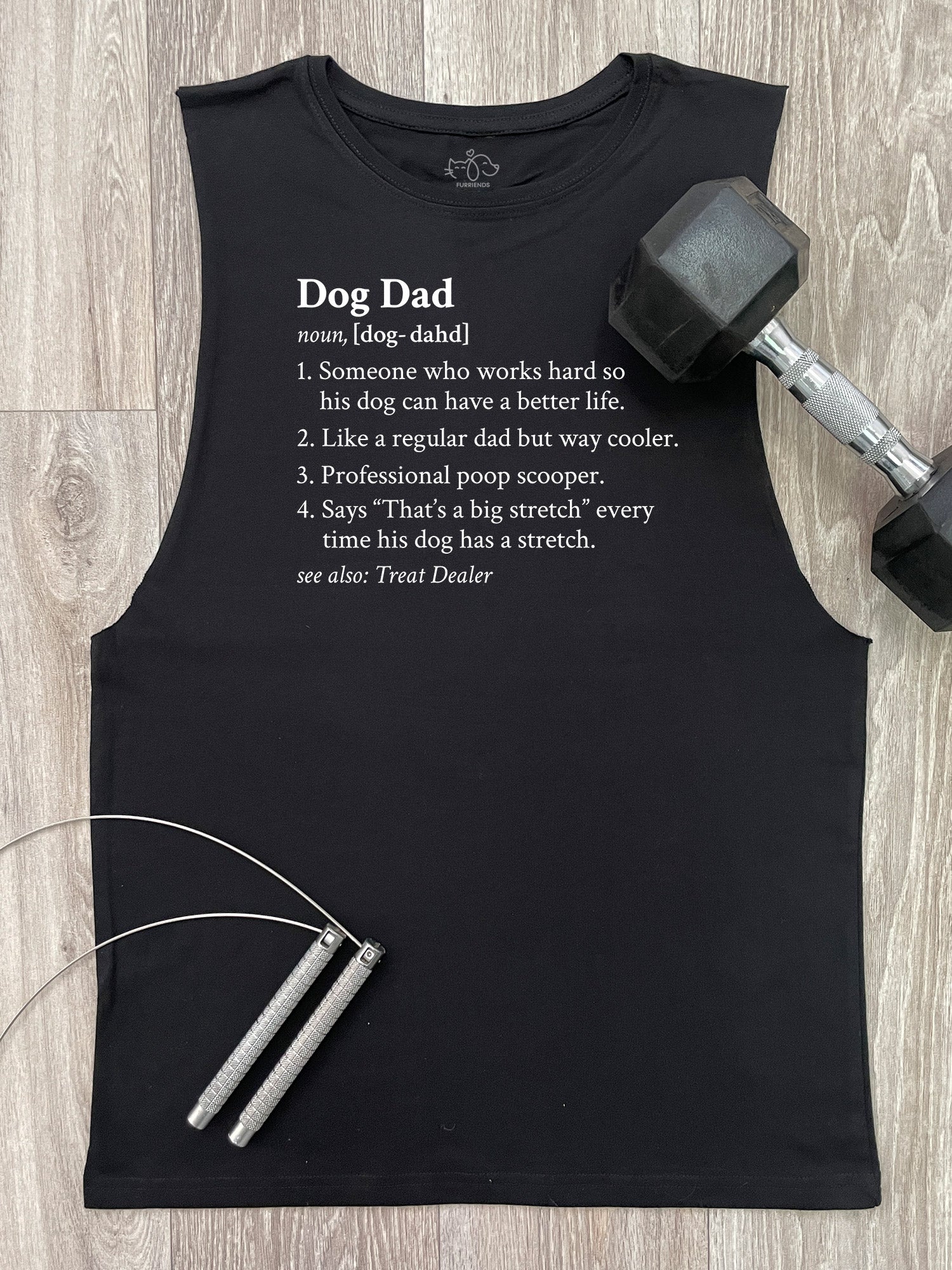 Dog Dad Definition Axel Drop Armhole Muscle Tank Furriends Australia