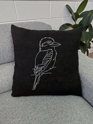 Kookaburra Linen Cushion Cover