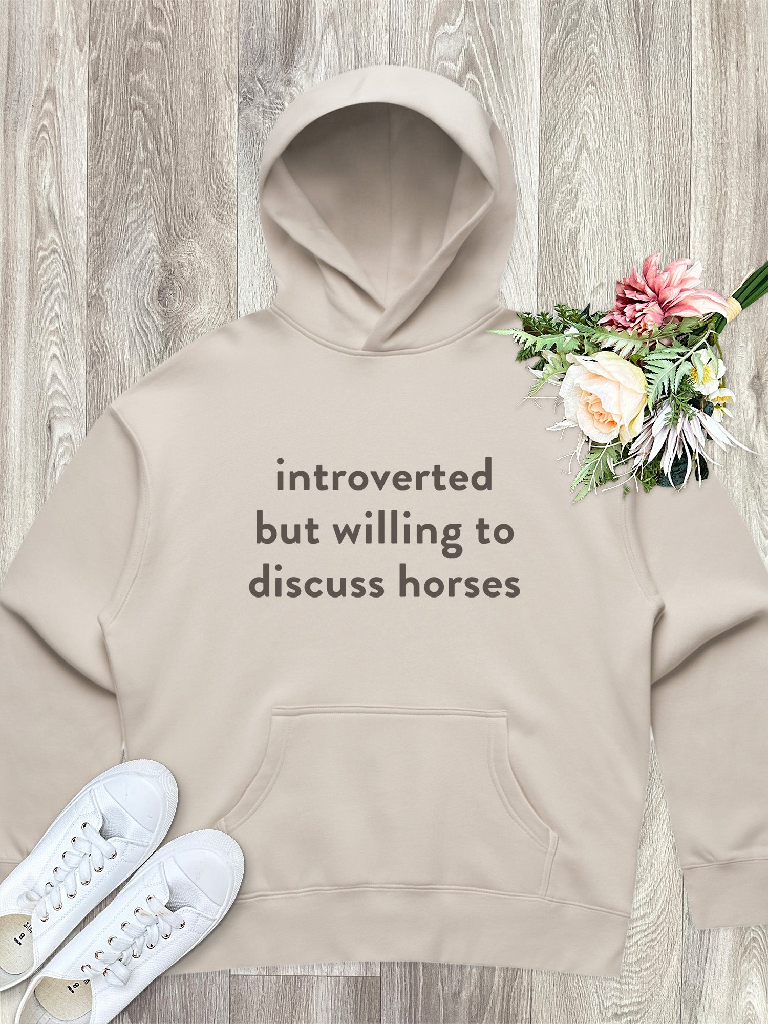 Introverted But Willing To Discuss Horses Women's Comfort Hood