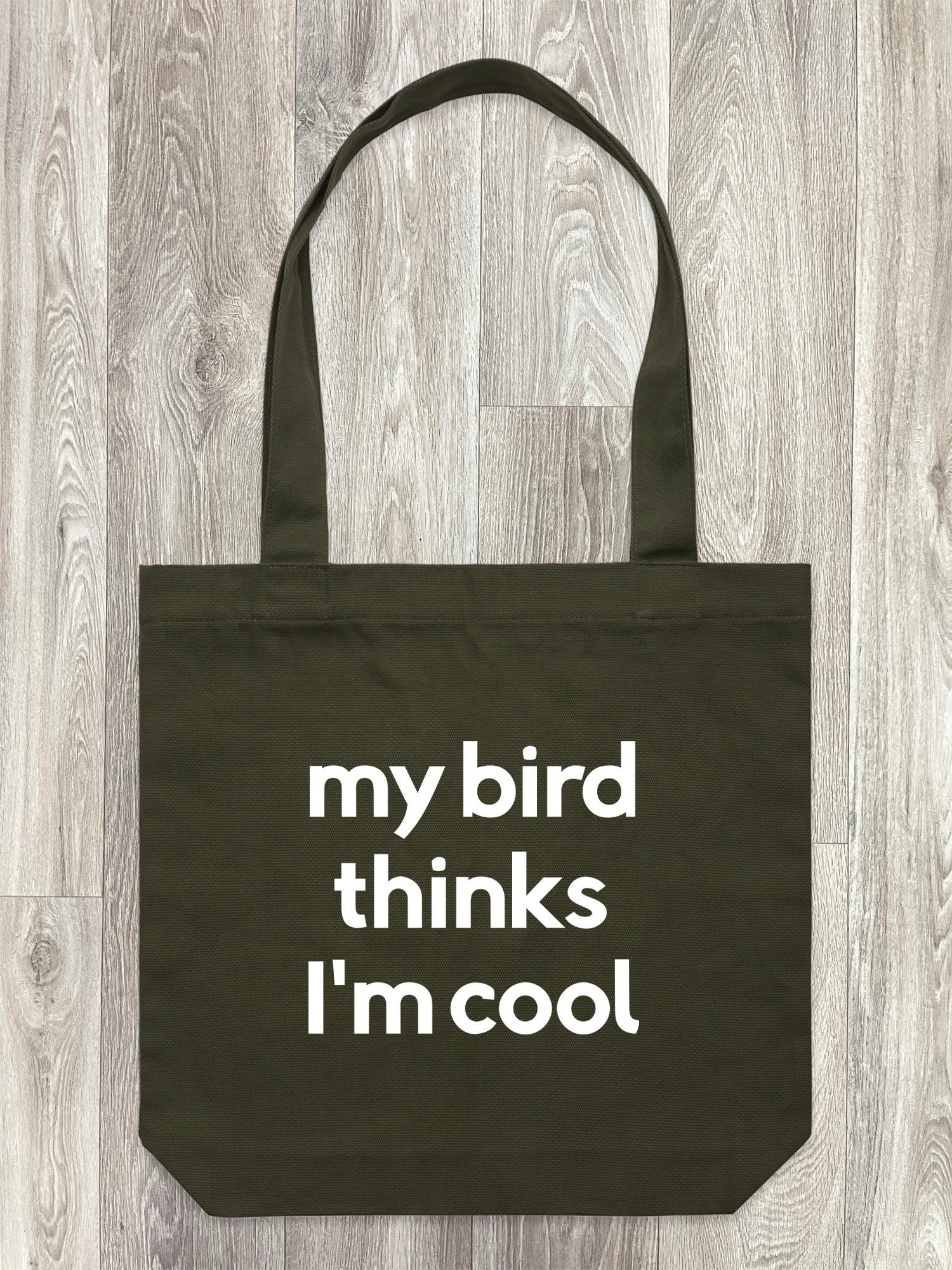 My Bird Thinks I'm Cool Edith Tote Bag