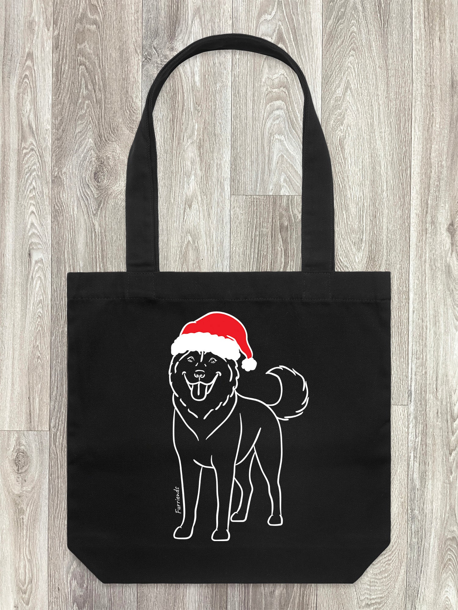Husky Christmas Edition Edith Tote Bag