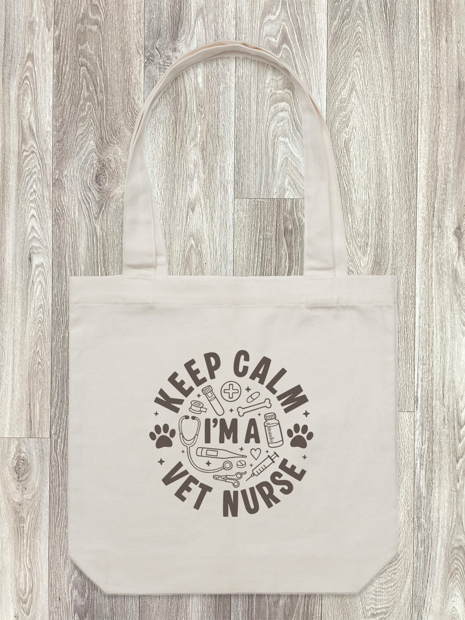 Keep Calm I'm A Vet Nurse Edith Tote Bag