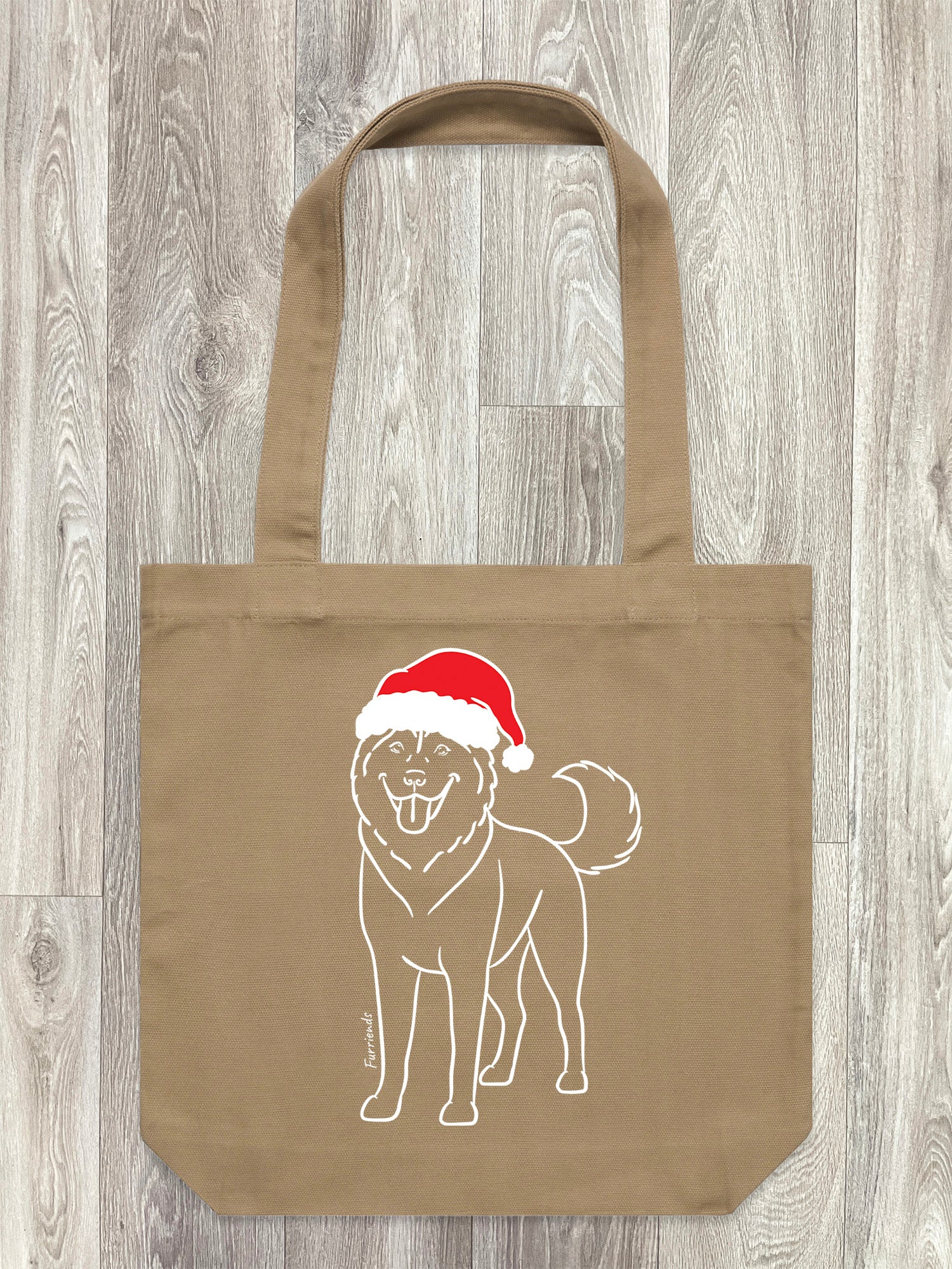 Husky Christmas Edition Edith Tote Bag