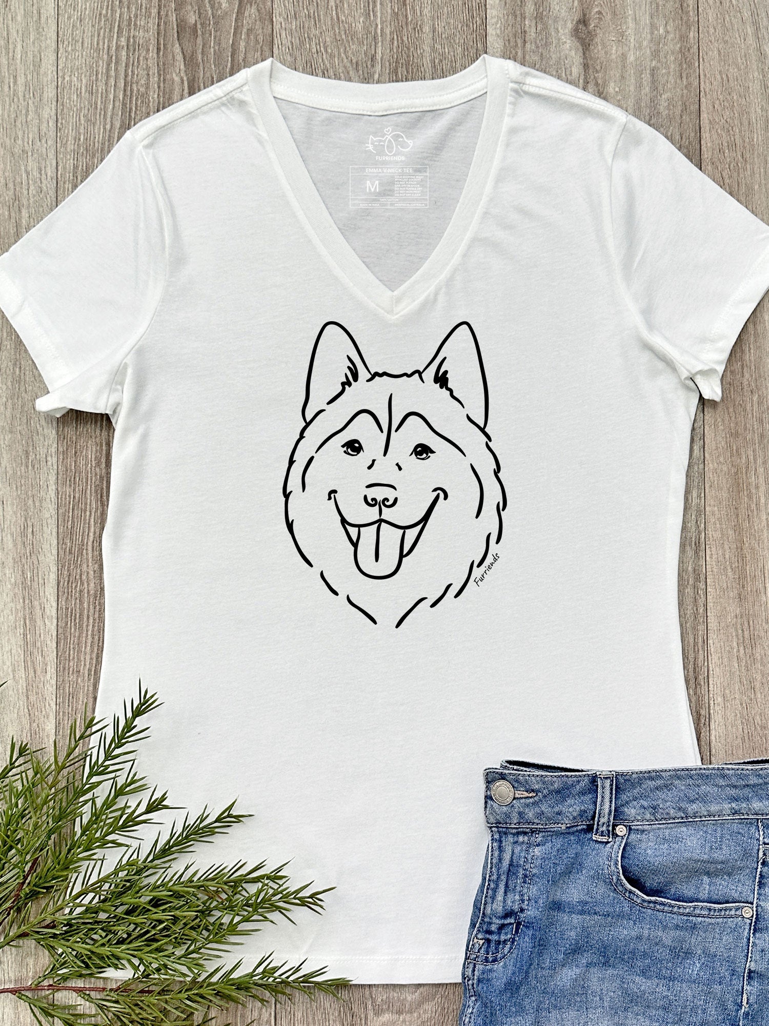 Husky Emma Women's V-Neck Tee