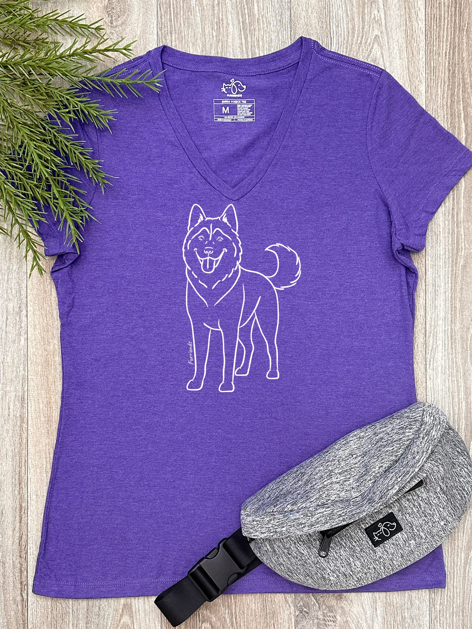 Husky Emma Women's V-Neck Tee