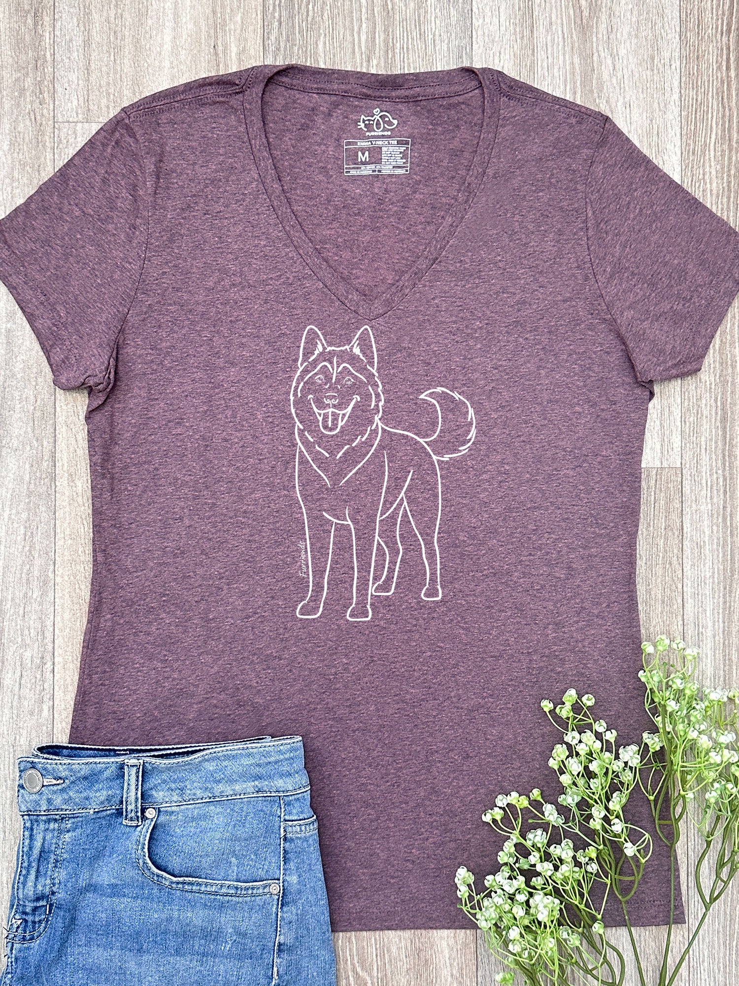 Husky Emma Women's V-Neck Tee
