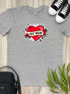 Cat Mum Heart Tattoo Essential Unisex Tee