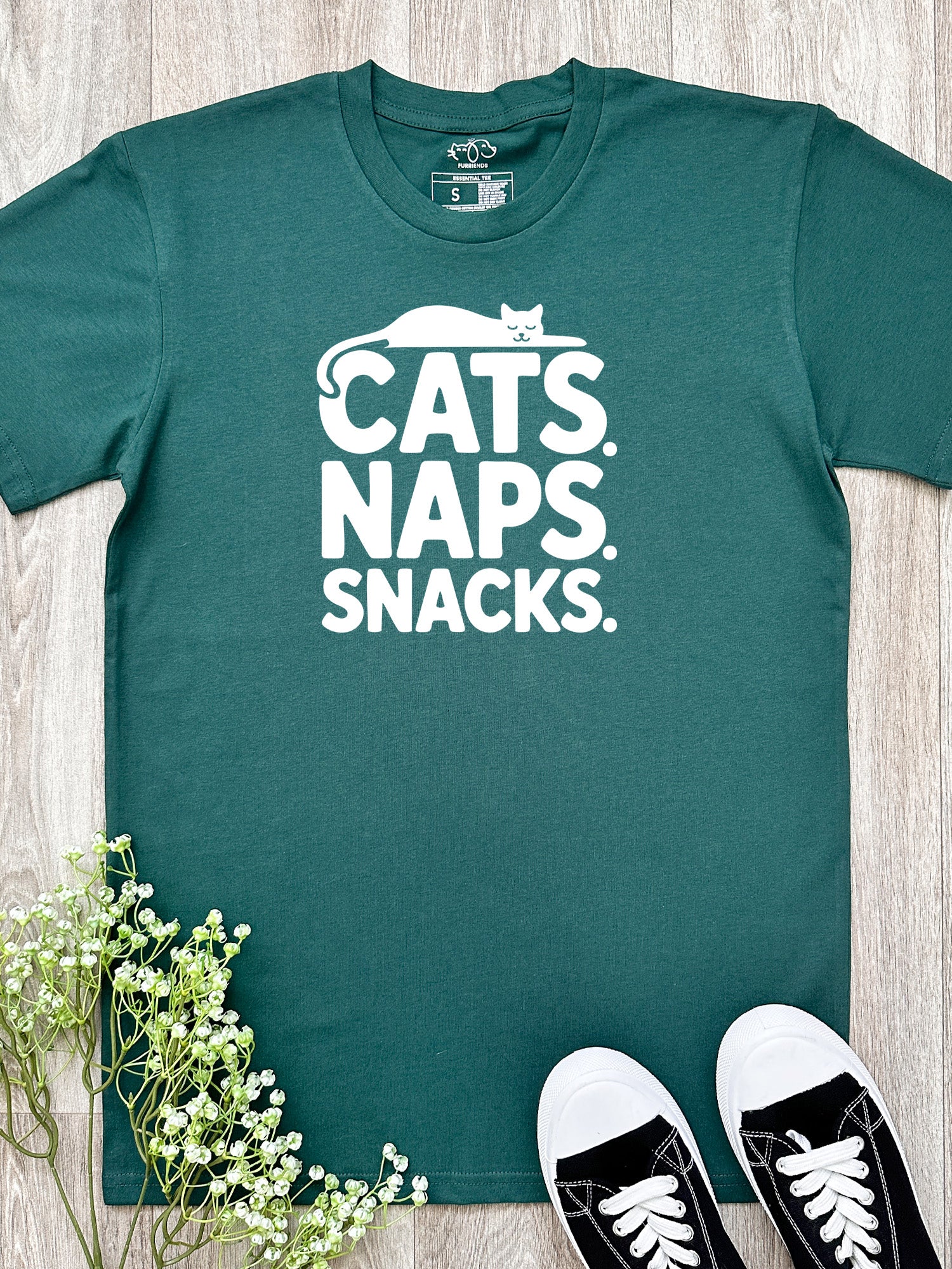 Cats. Naps. Snacks. Essential Unisex Tee