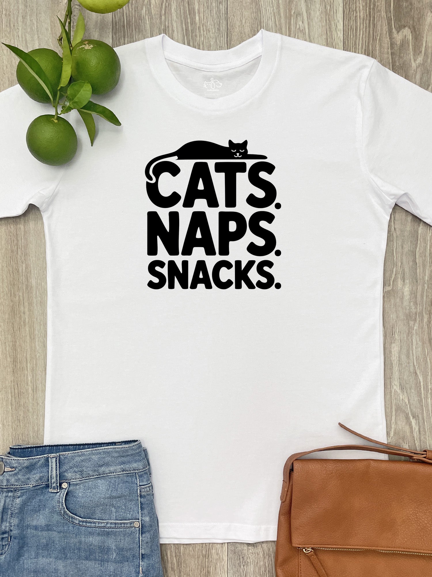 Cats. Naps. Snacks. Essential Unisex Tee