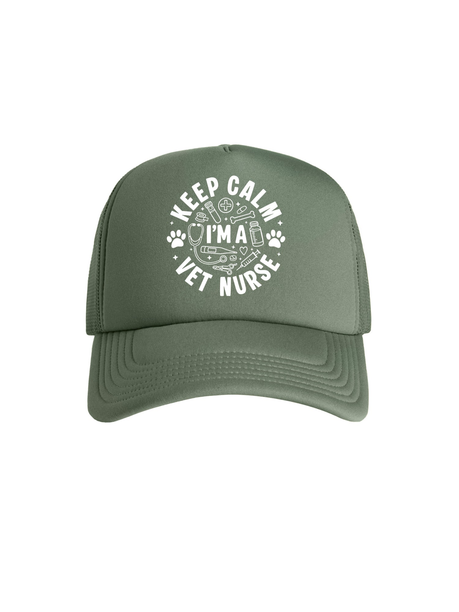 Keep Calm I'm A Vet Nurse Foam Trucker Cap