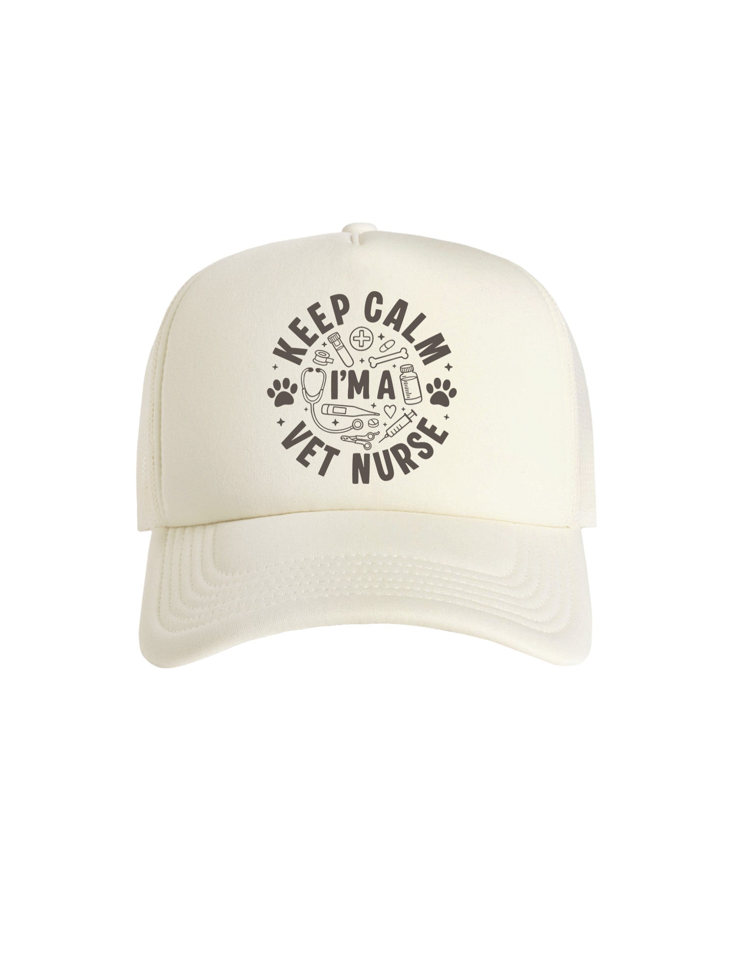 Keep Calm I'm A Vet Nurse Foam Trucker Cap