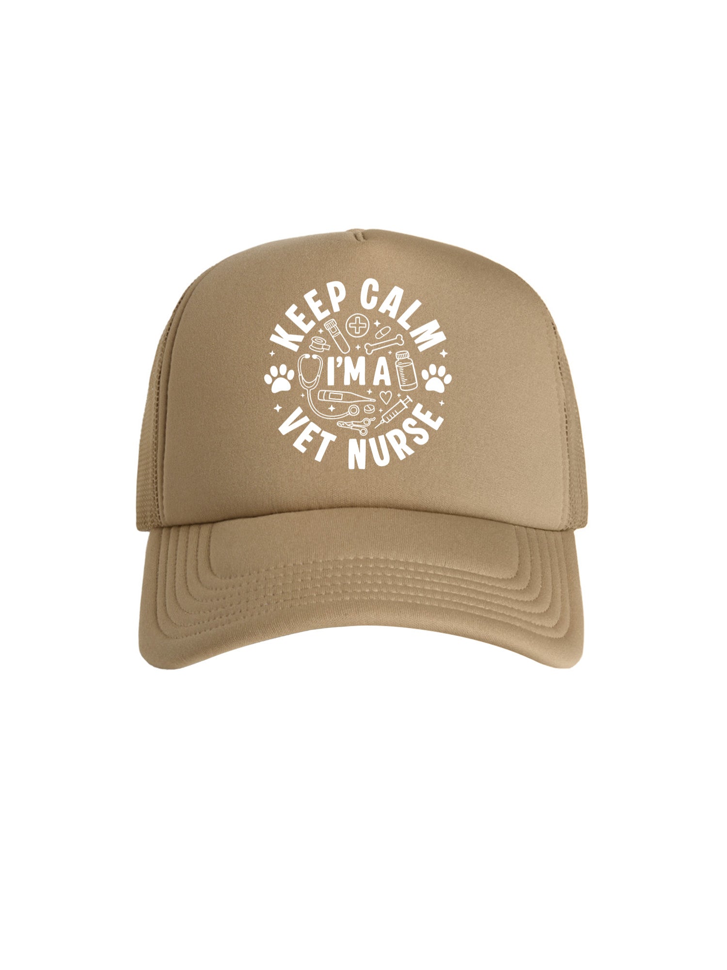 Keep Calm I'm A Vet Nurse Foam Trucker Cap