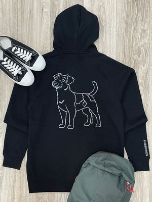 Jack Russell Terrier (Rough Coat) Zip Front Hoodie