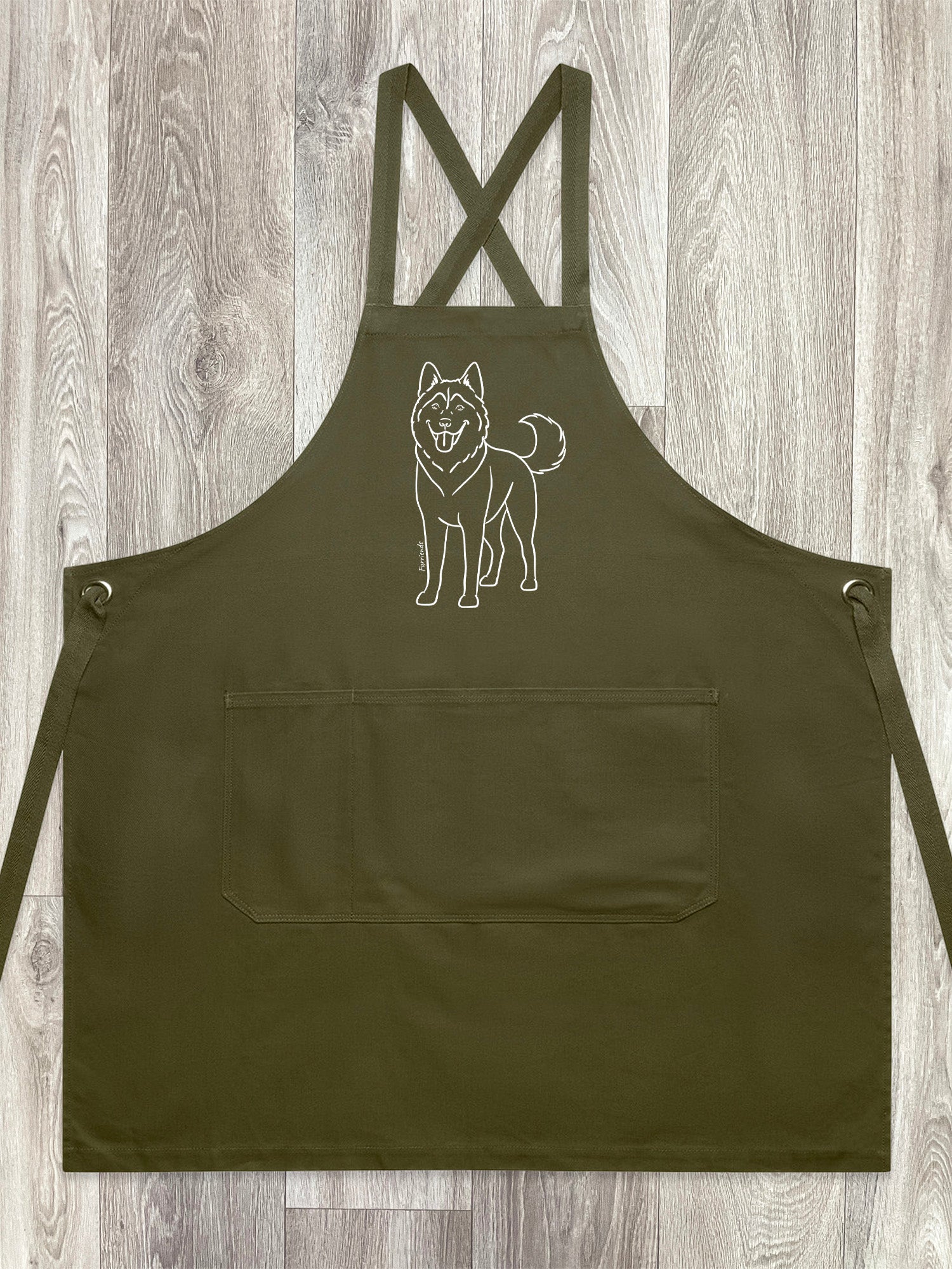 Husky Jarrah Crossback Apron