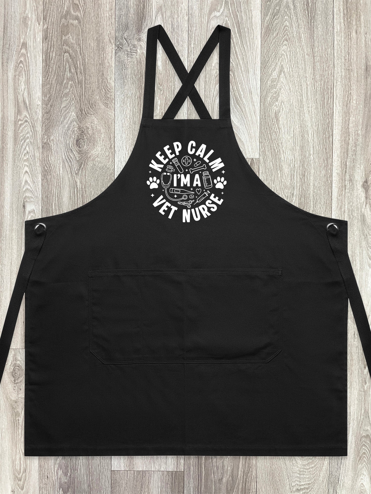 Keep Calm I'm A Vet Nurse Jarrah Crossback Apron