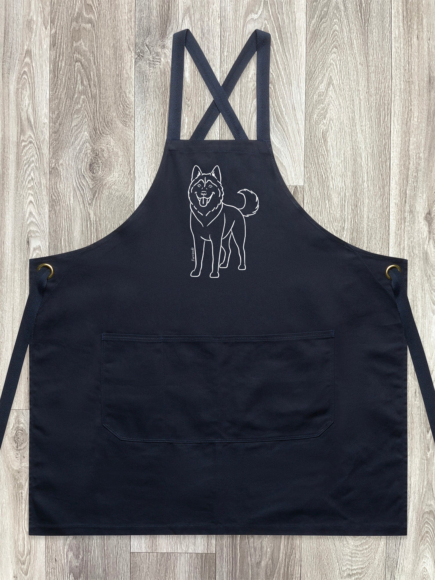 Husky Jarrah Crossback Apron