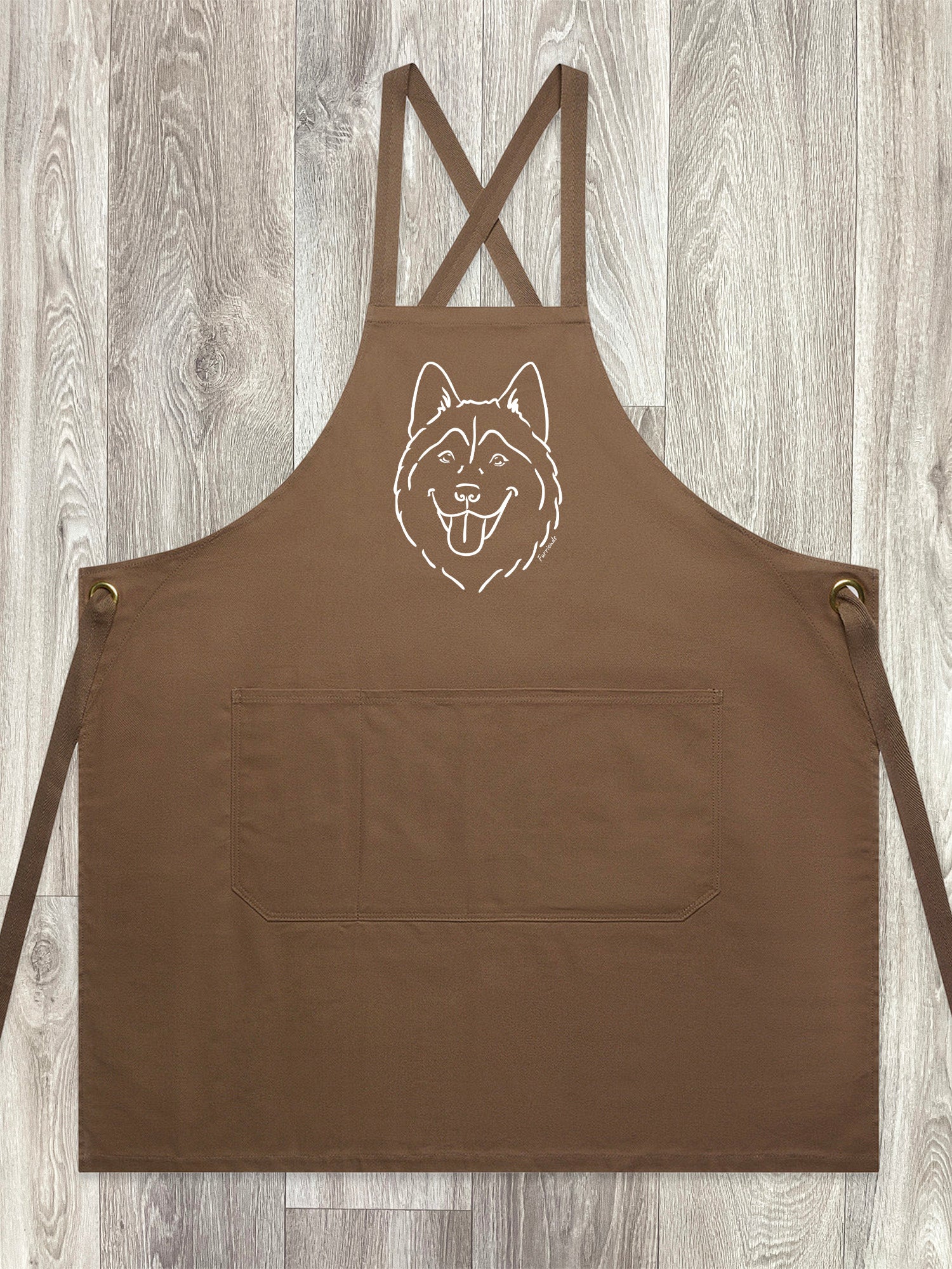 Husky Jarrah Crossback Apron