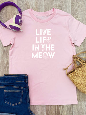 Live Life In The Meow Youth Tee