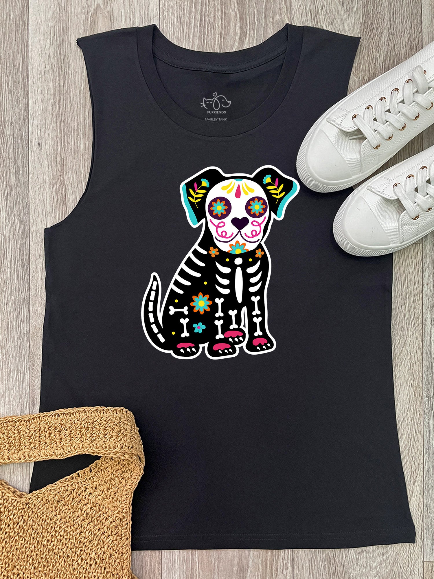 Sugar Skull Dog Marley Tank