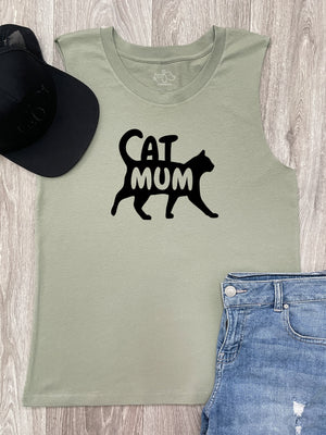 Cat Mum Silhouette Marley Tank