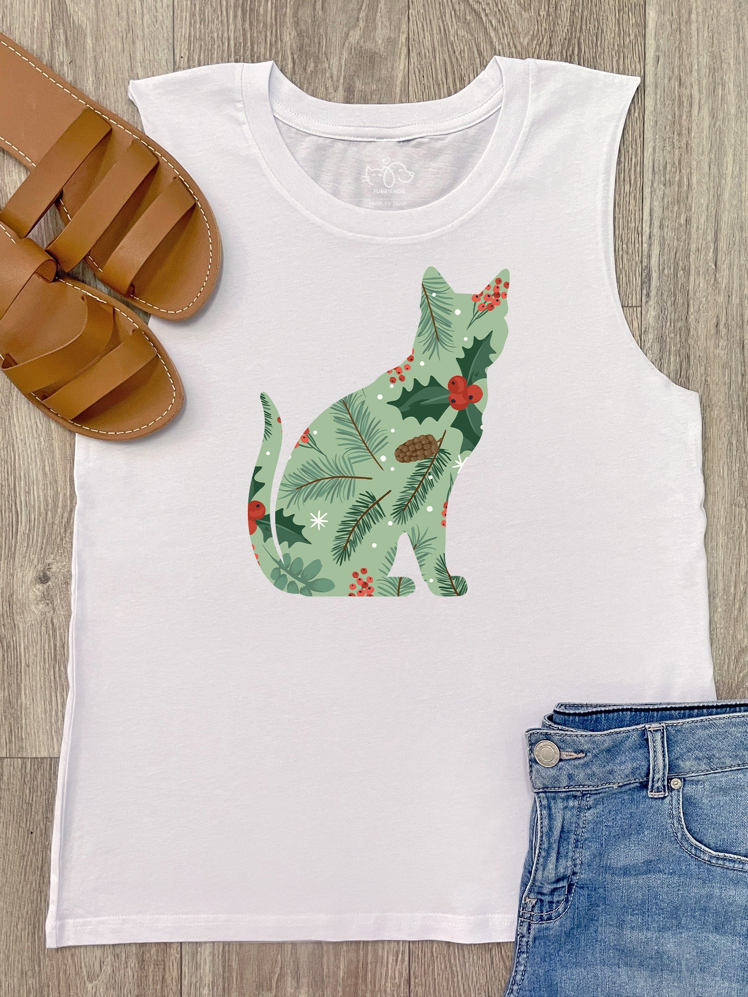 Feline Festive Marley Tank