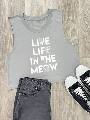 Live Life In The Meow Myah Crop Tank