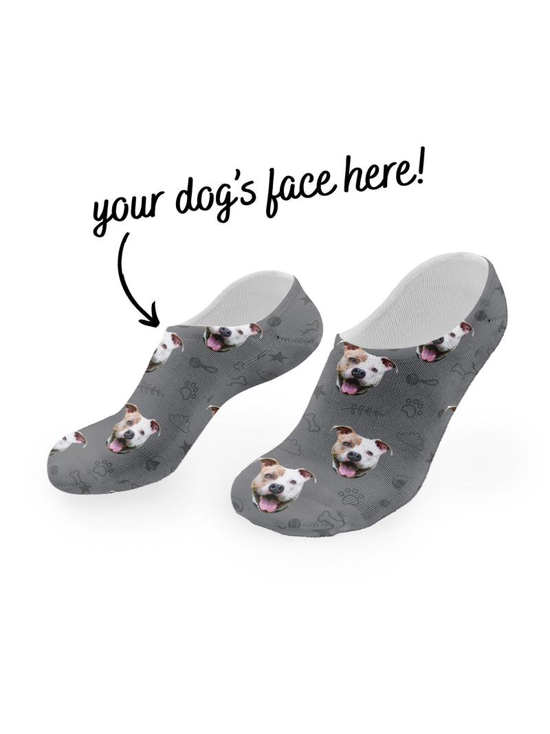Design - Pet Face No-Show Socks