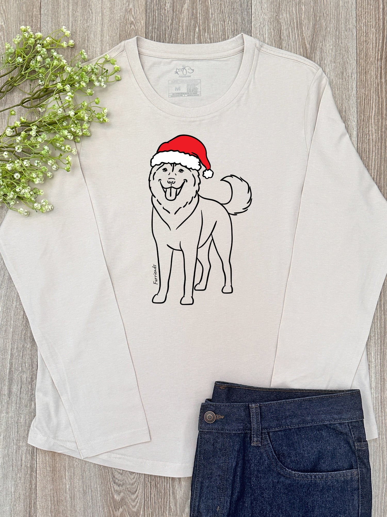 Husky Christmas Edition Olivia Long Sleeve Tee