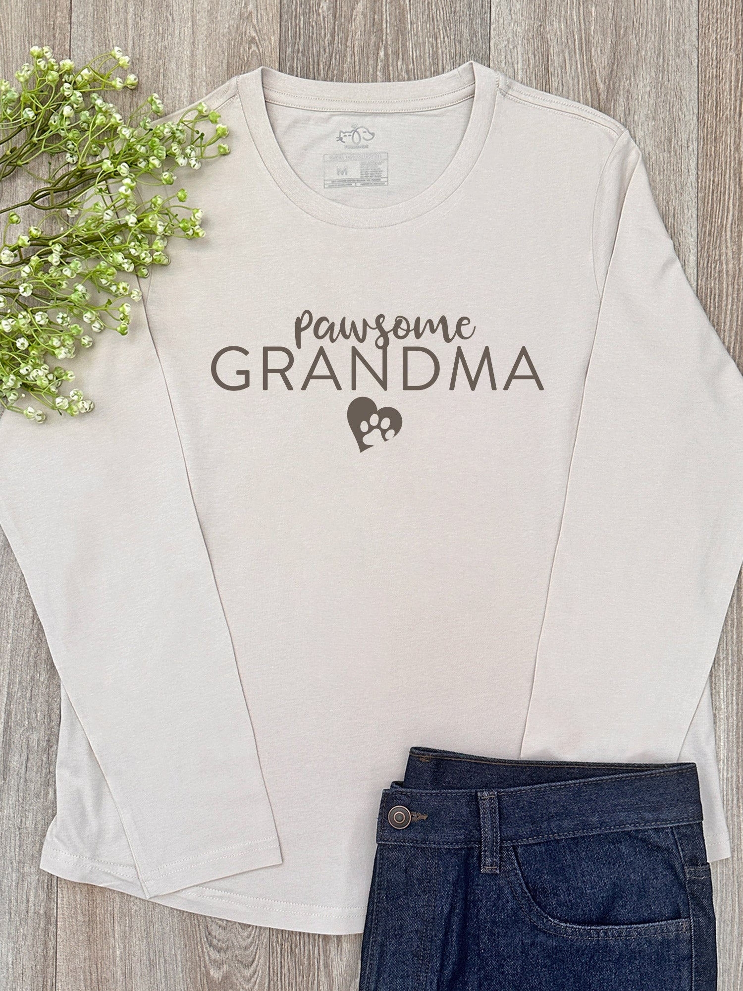 Pawsome Grandma Olivia Long Sleeve Tee