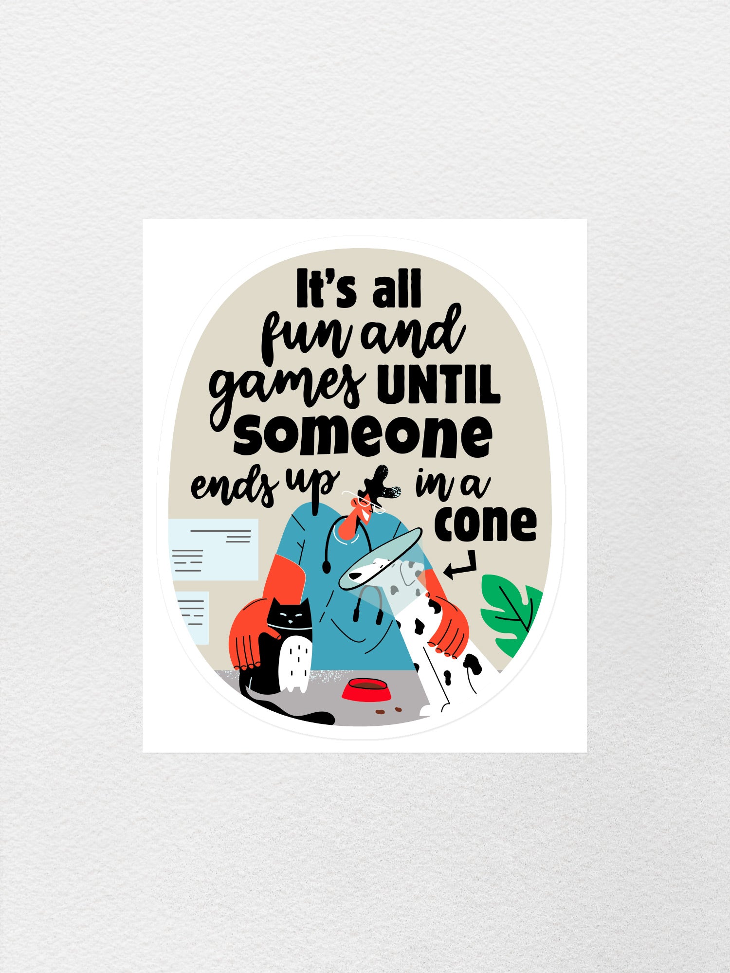 All Fun And Games Sticker