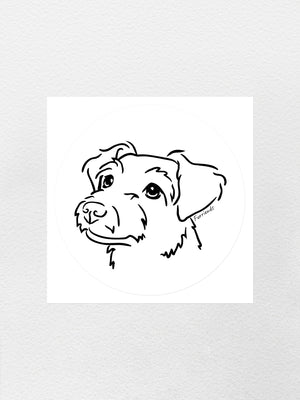 Jack Russell Terrier (Rough Coat) Sticker