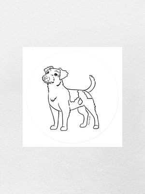Jack Russell Terrier (Rough Coat) Sticker