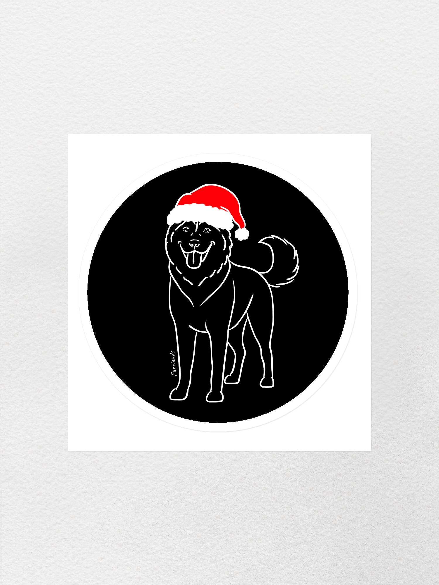 Husky Christmas Edition Sticker