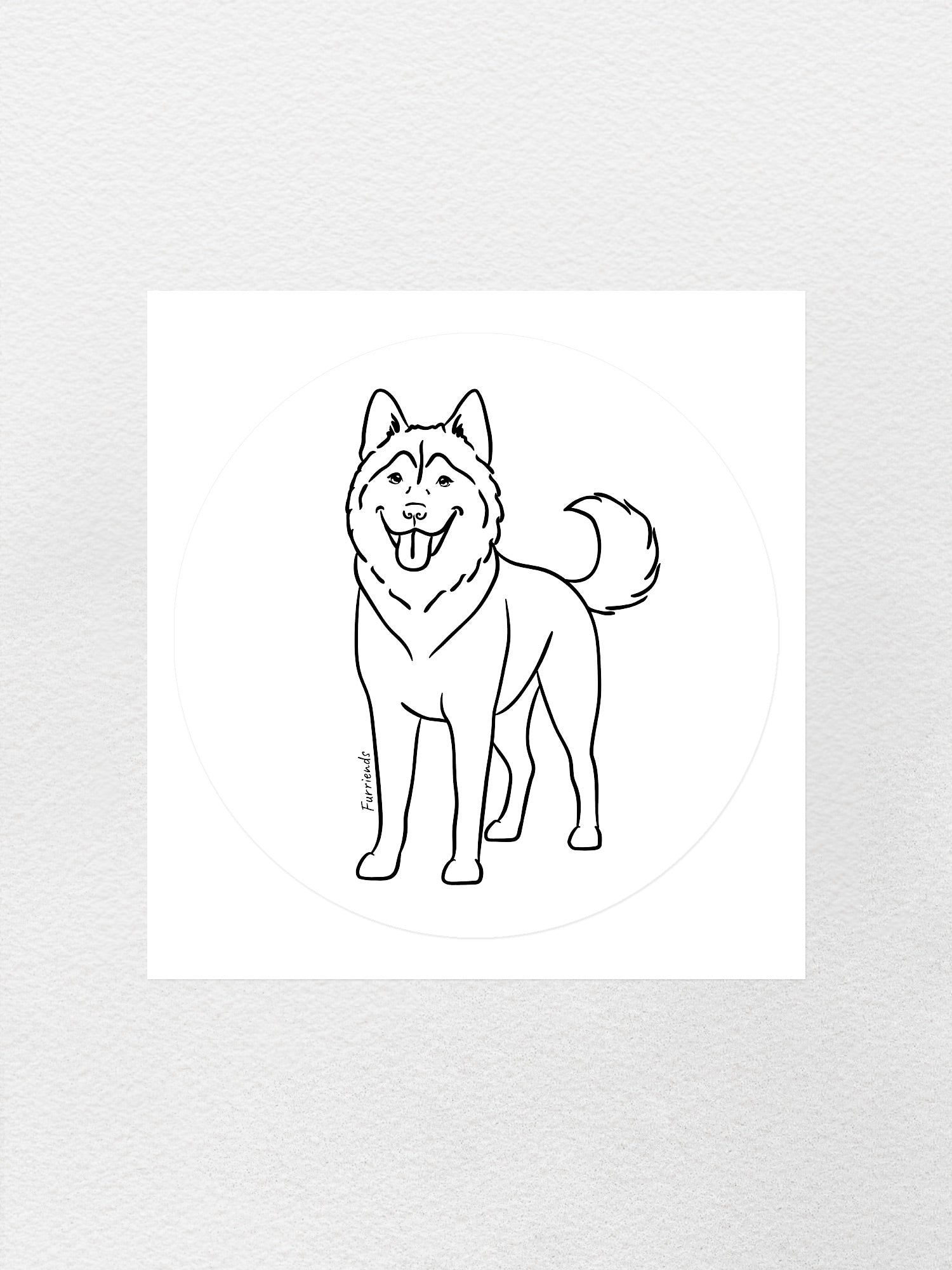 Husky Sticker