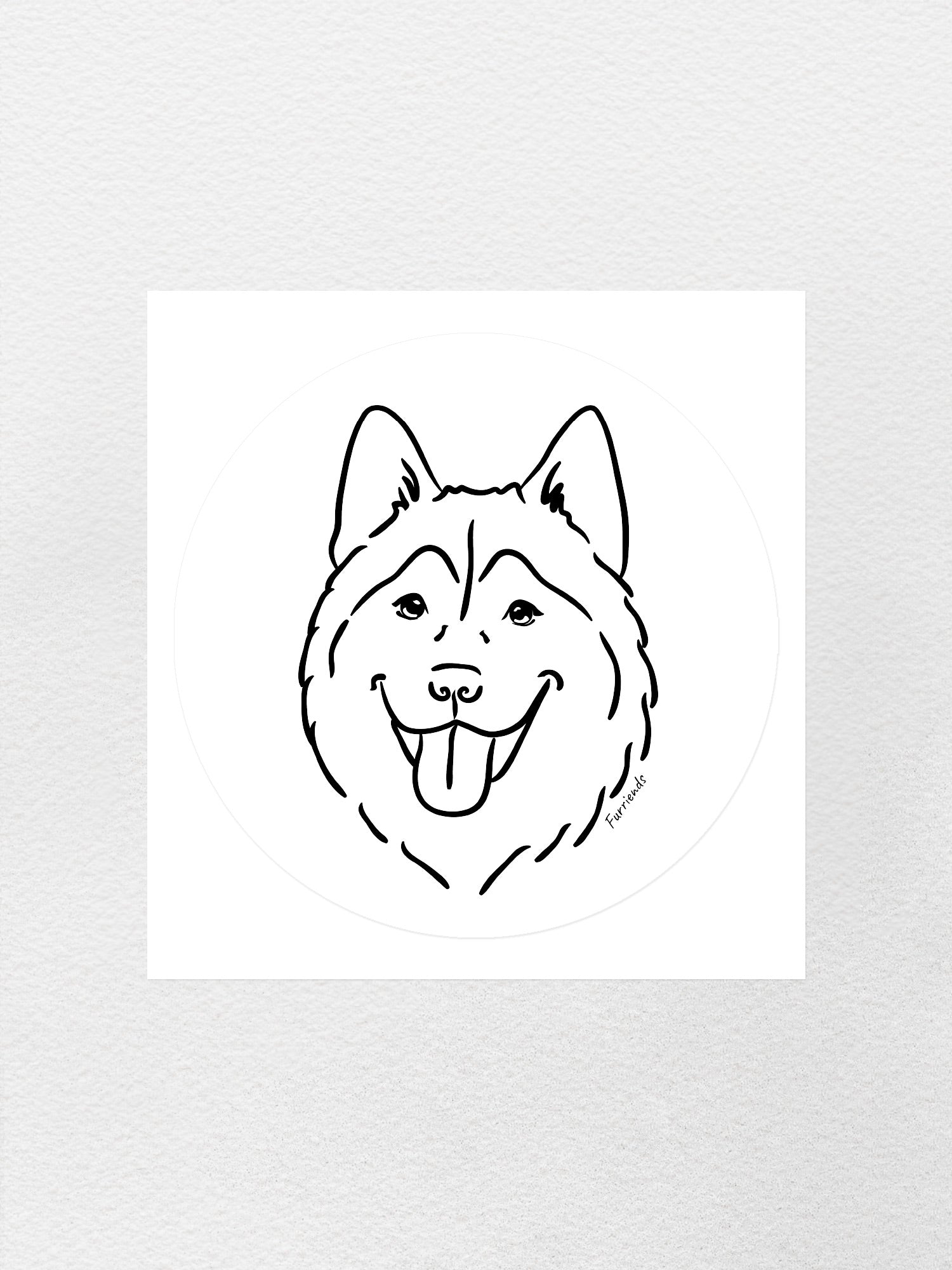 Husky Sticker