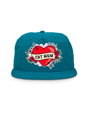 Cat Mum Heart Tattoo Quick-Dry Cap