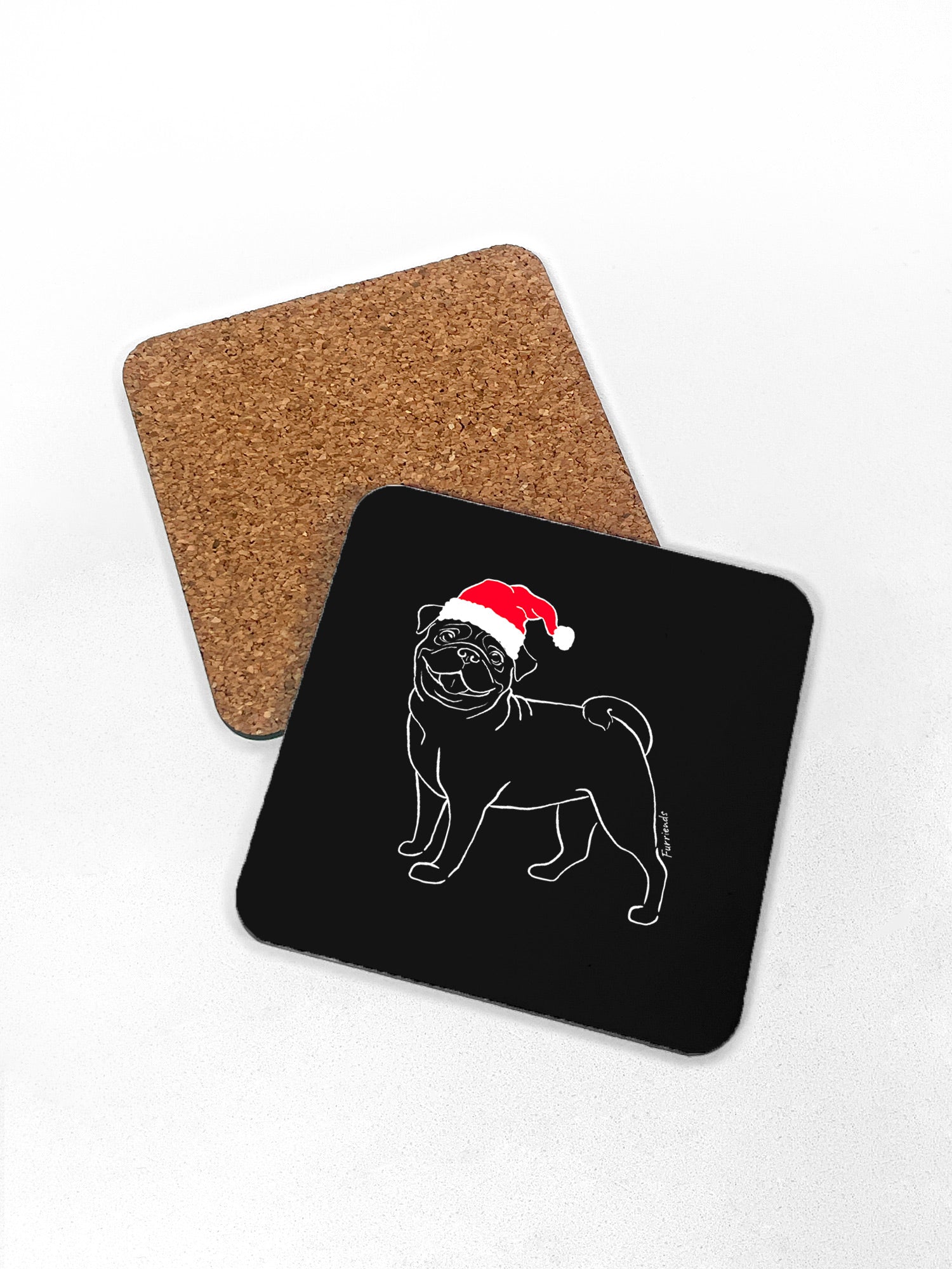 Pug Christmas Edition Coaster