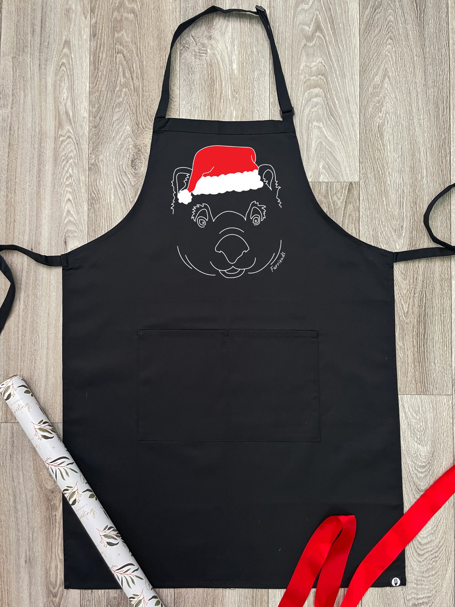 Wombat Christmas Edition Bib Apron