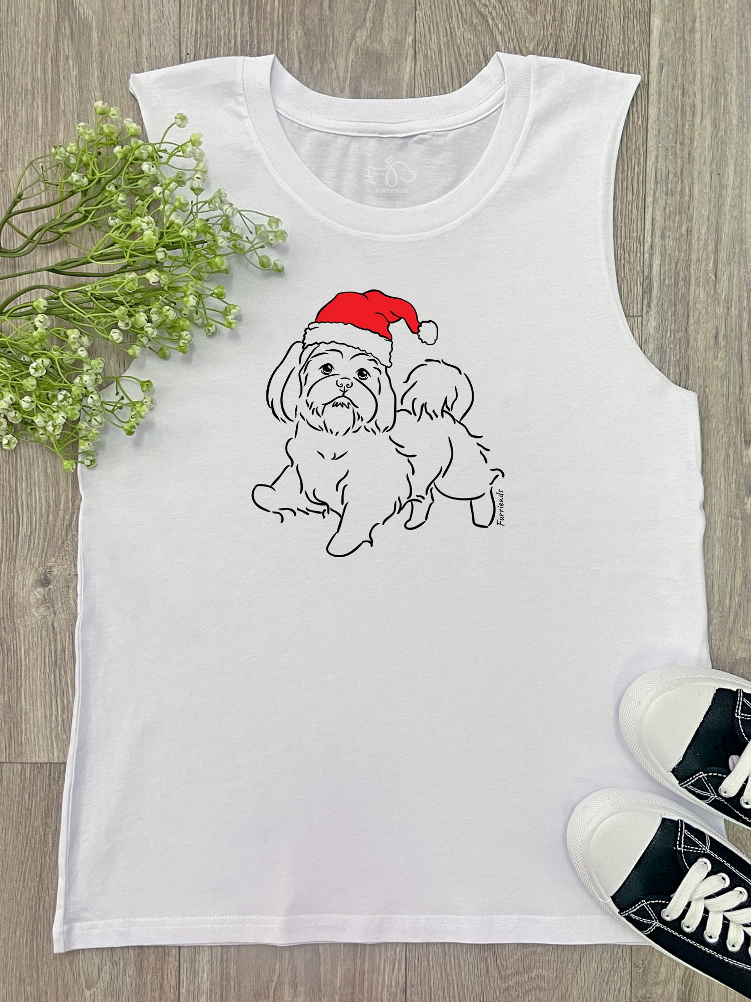 Shih Tzu Christmas Edition Marley Tank