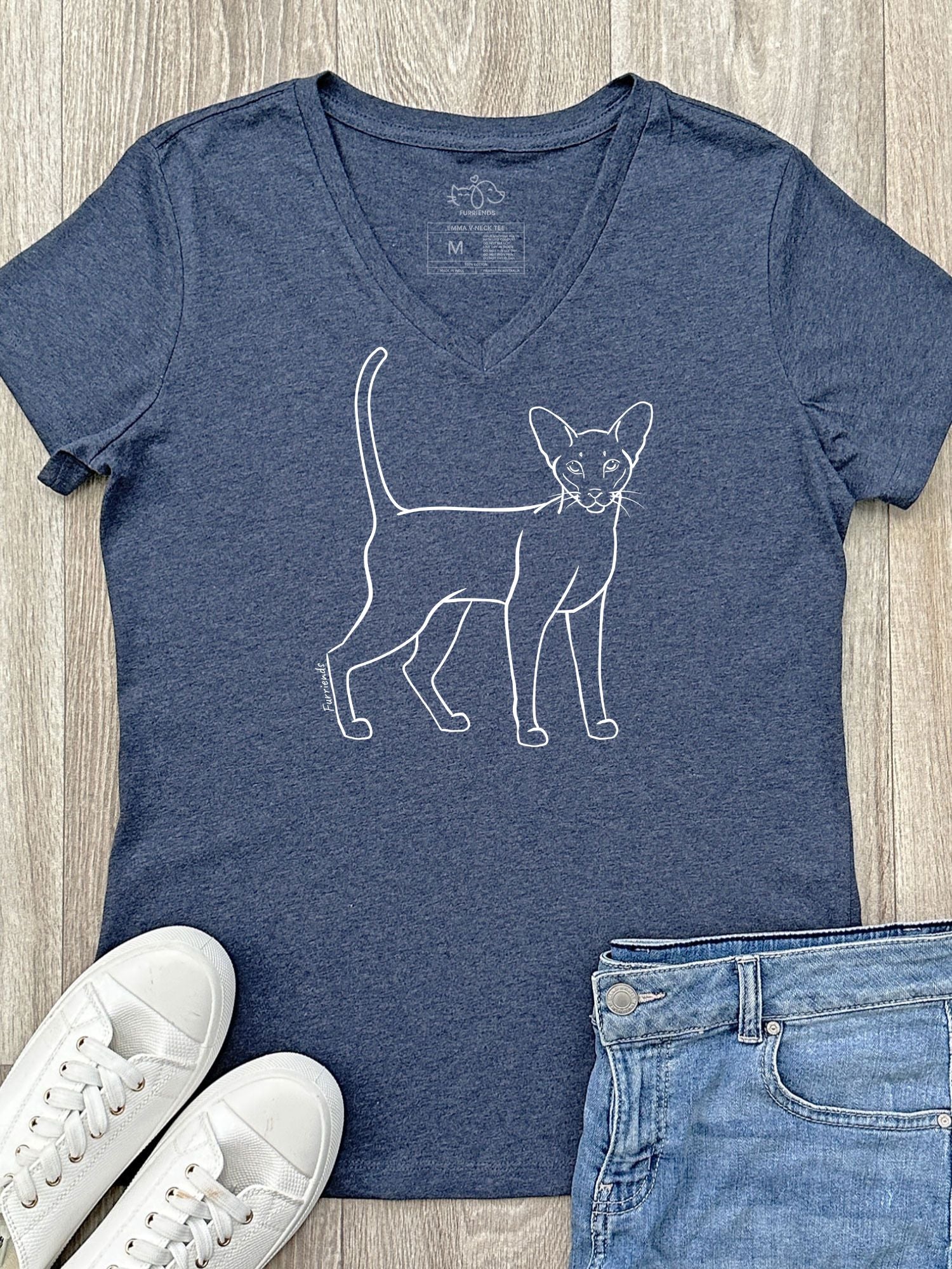 Siamese Emma Women's V-Neck Tee